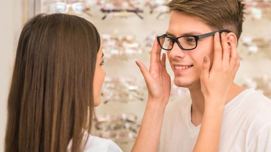 Trying On Glasses